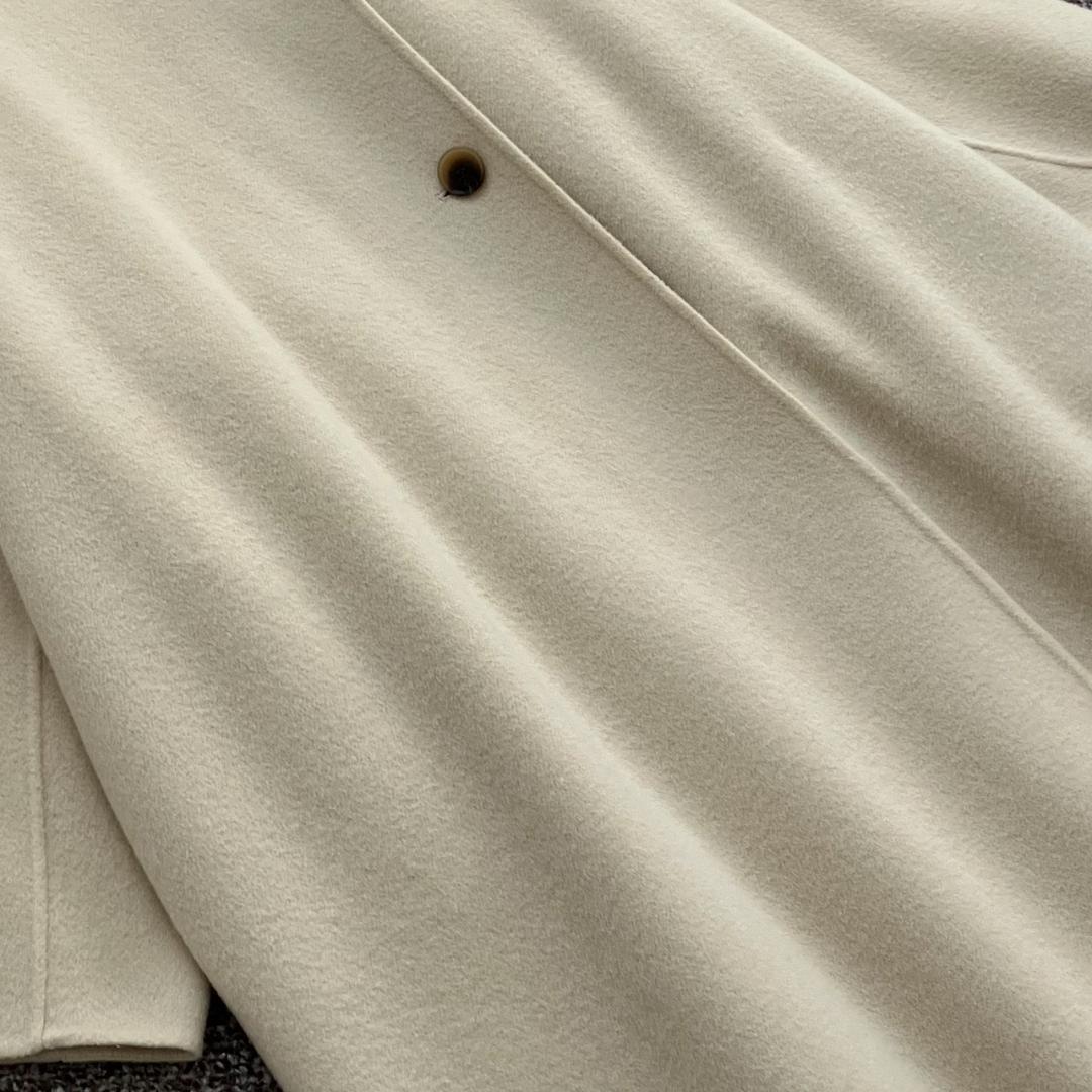 23AW✨極美品✨エトレ スタンドカラーリバーロングコート ダブルフェイス M