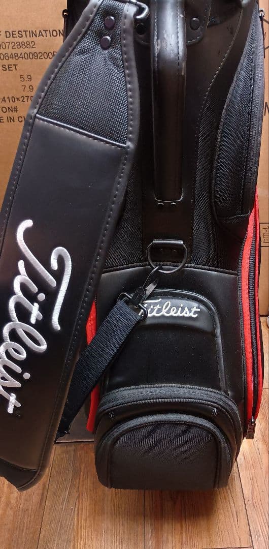 タイトリスト Titleist メンズ ジェットブラック キャディバッグ