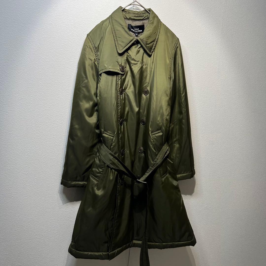 希少 13年製 トリコ コムデギャルソン 上質 ナイロン ダウン トレンチコート