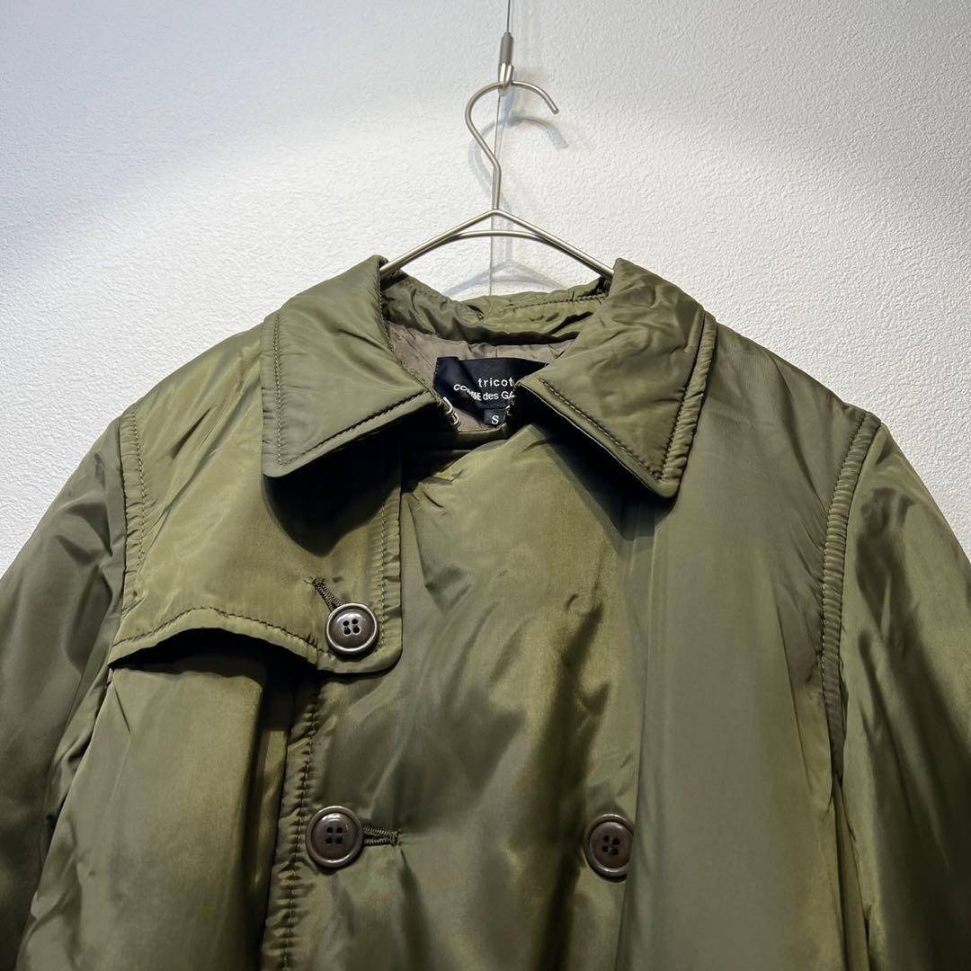 希少 13年製 トリコ コムデギャルソン 上質 ナイロン ダウン トレンチコート