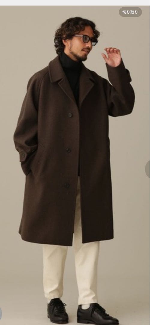 美品！ナノユニバース　メルトンコート