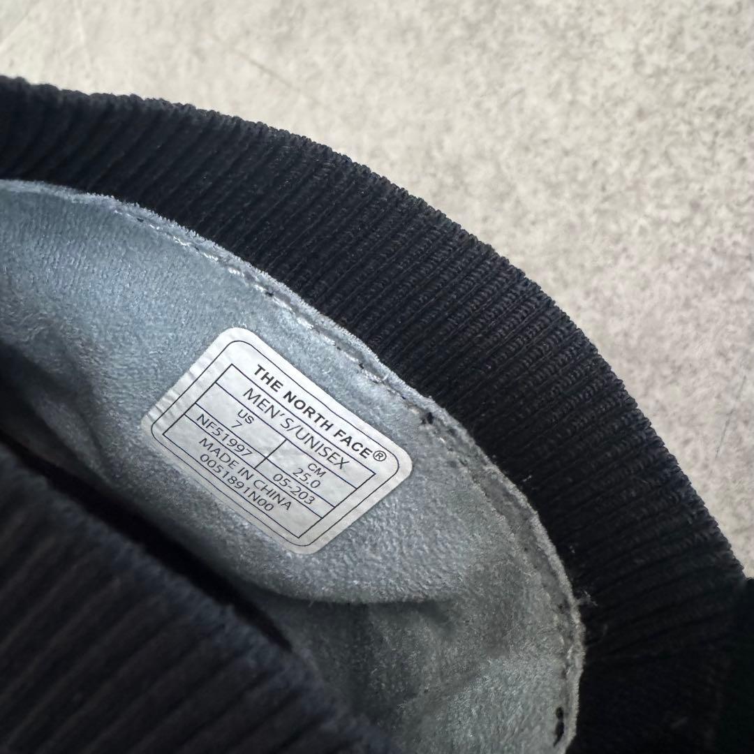 美品★ノースフェイス 防水シューズ　レインシューズ　晴雨兼用　靴　25cm 黒