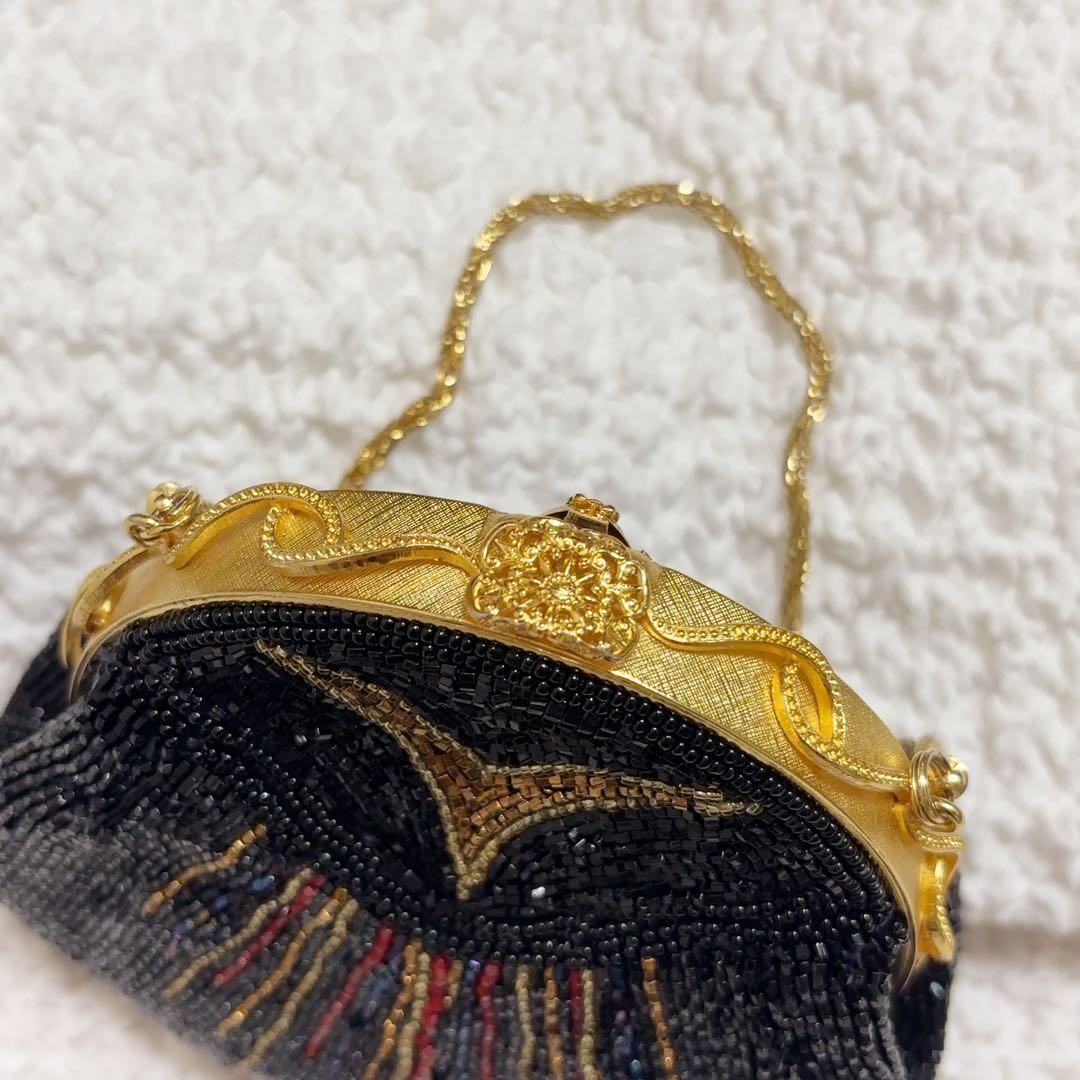 ルミー はしもと ビーズバッグ 和装 マルチカラー パーティバッグ