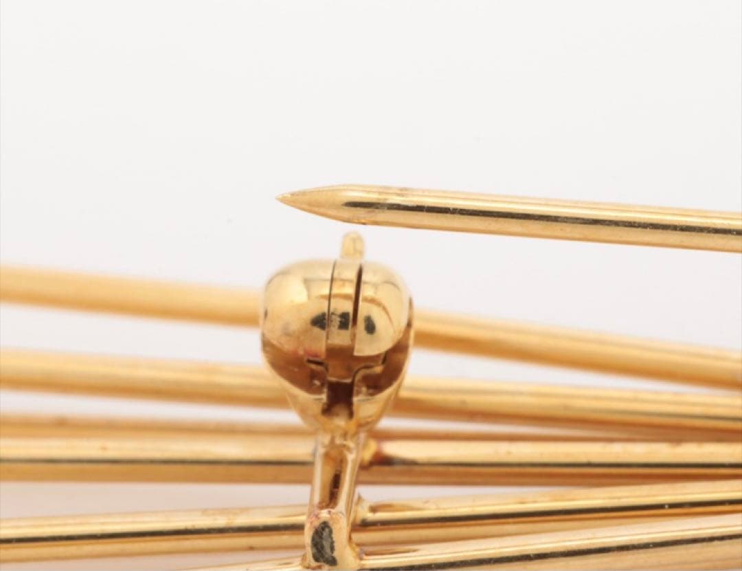 ティファニー　イエローゴールドブローチ　麦モチーフ　k1818金 18k