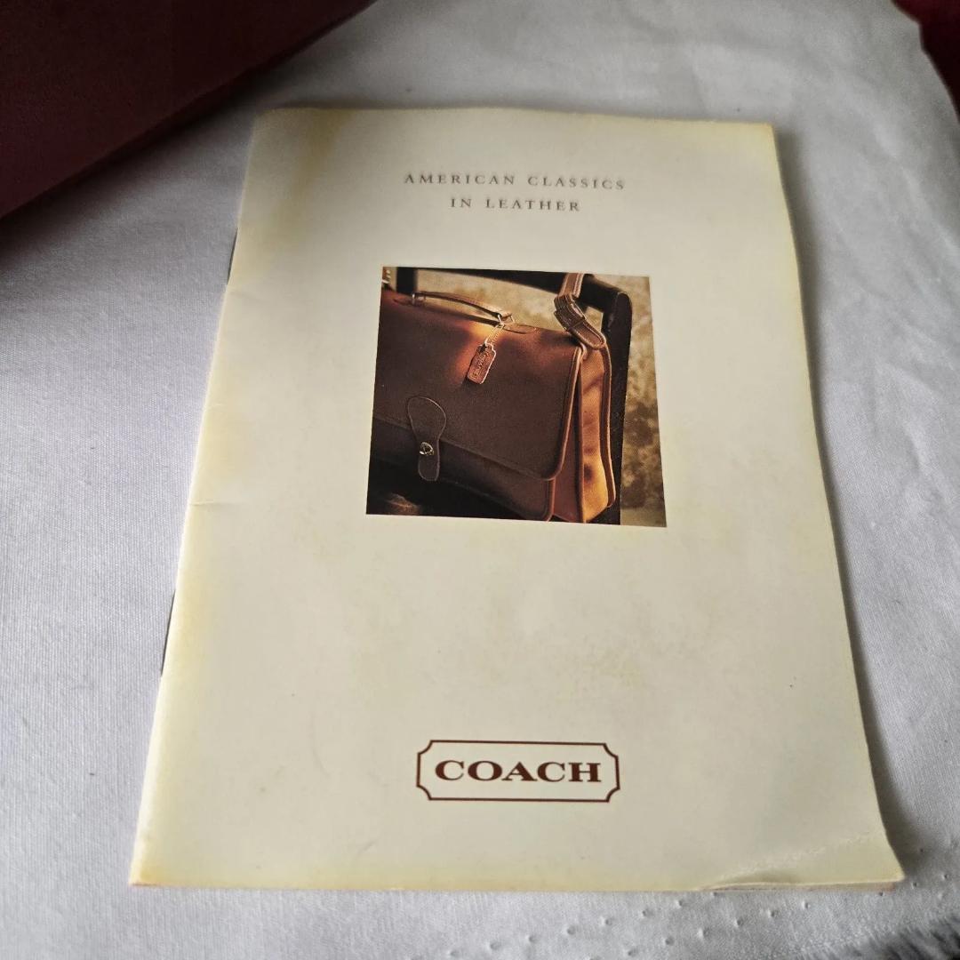 Coach レザー バックパック レッド 9960 ターンロック レザー