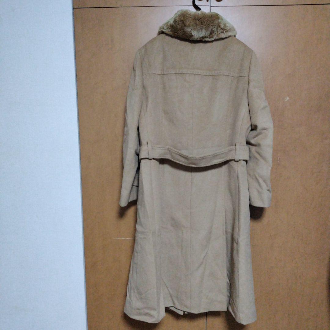 極美品☆バーバリーロンドン ロングコート ラビットファー アンゴラ ノバチェック