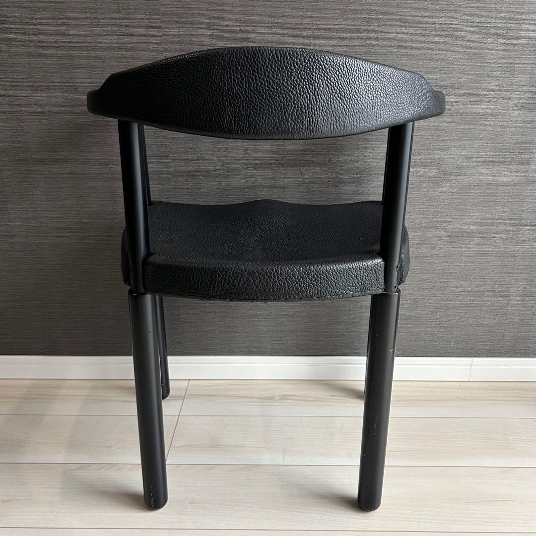 カッシーナ レオナルド アームチェア 椅子 ブラック 名作 デザイナーズ家具