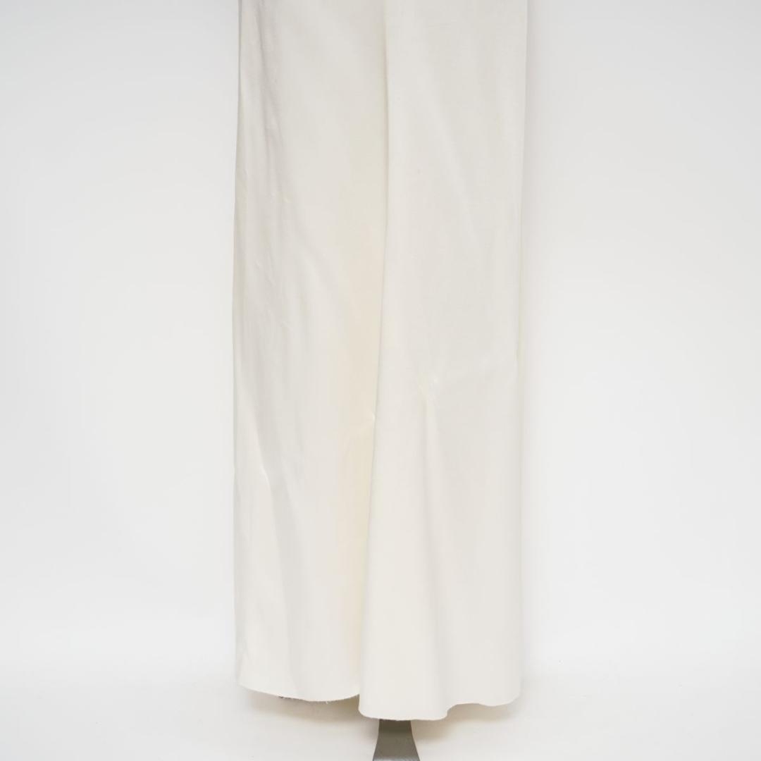 ヴィクトリアベッカム サテンレース切替パーティドレス 白 サイズ38*HD694