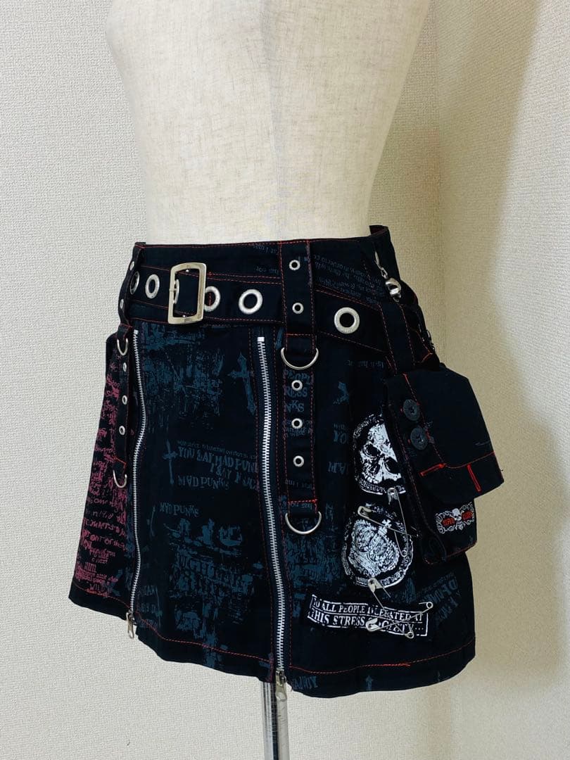 9015. 【極美品】MAD PANK フラップ プリーツ スカート - メルカリ