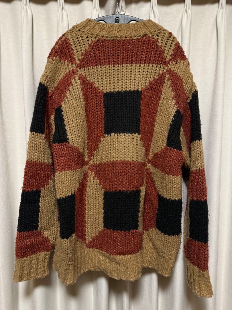 DRIES VAN NOTEN 幾何学模様ニットセーター　S
