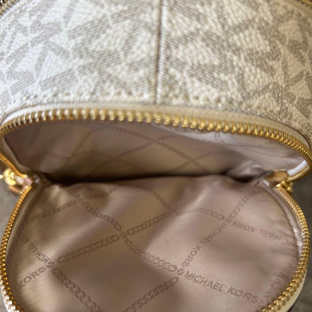 極美品 マイケルコース ミニバックパック リアジップ シグネチャー XS