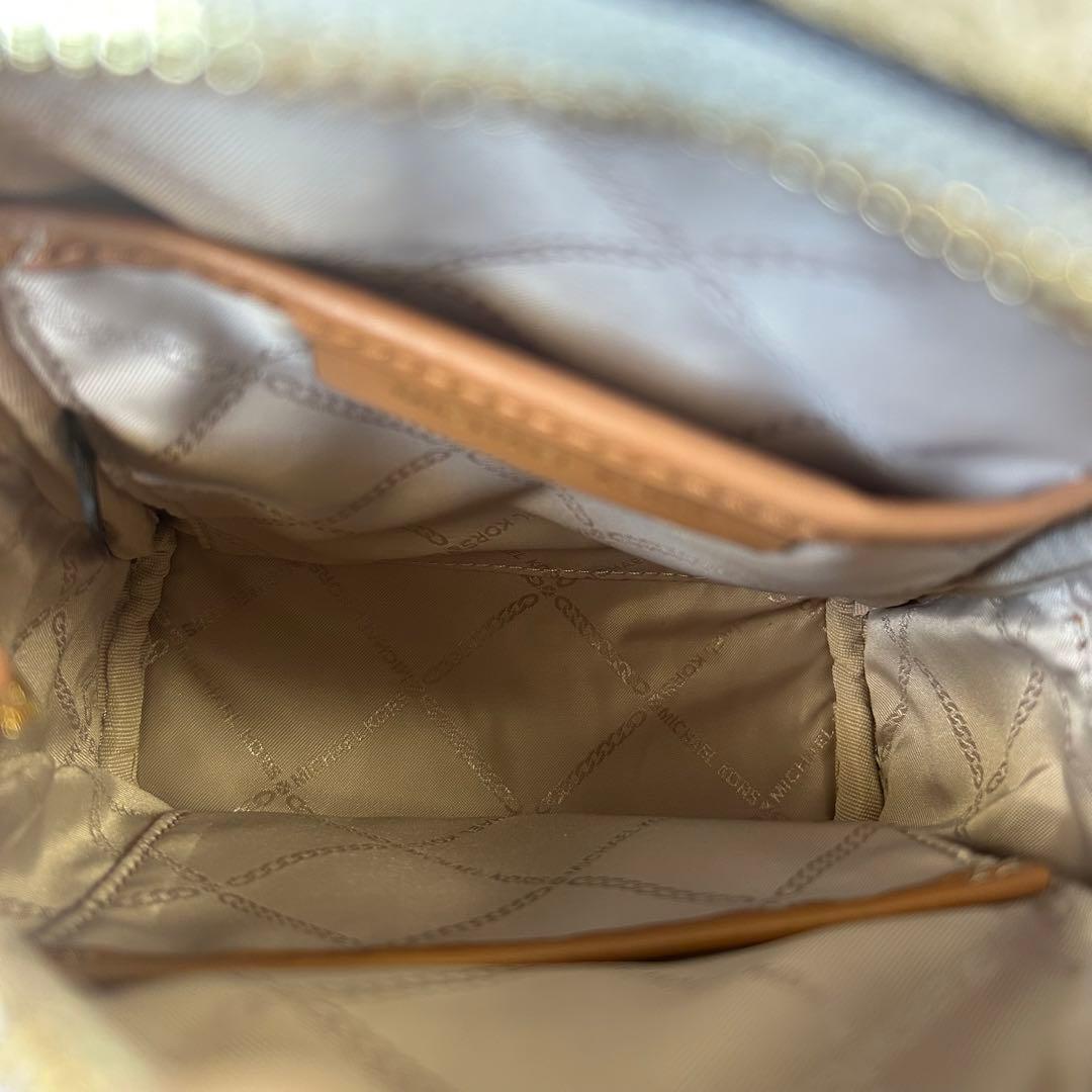 極美品 マイケルコース ミニバックパック リアジップ シグネチャー XS