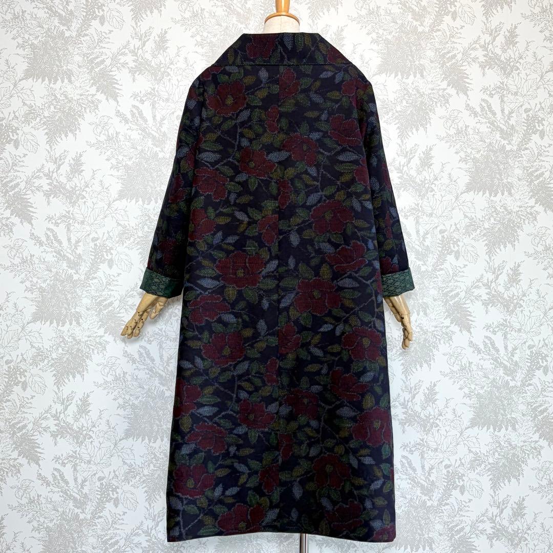 楊貴妃様専用】着物リメイク大島紬と上質な紬のリバーシブルコート