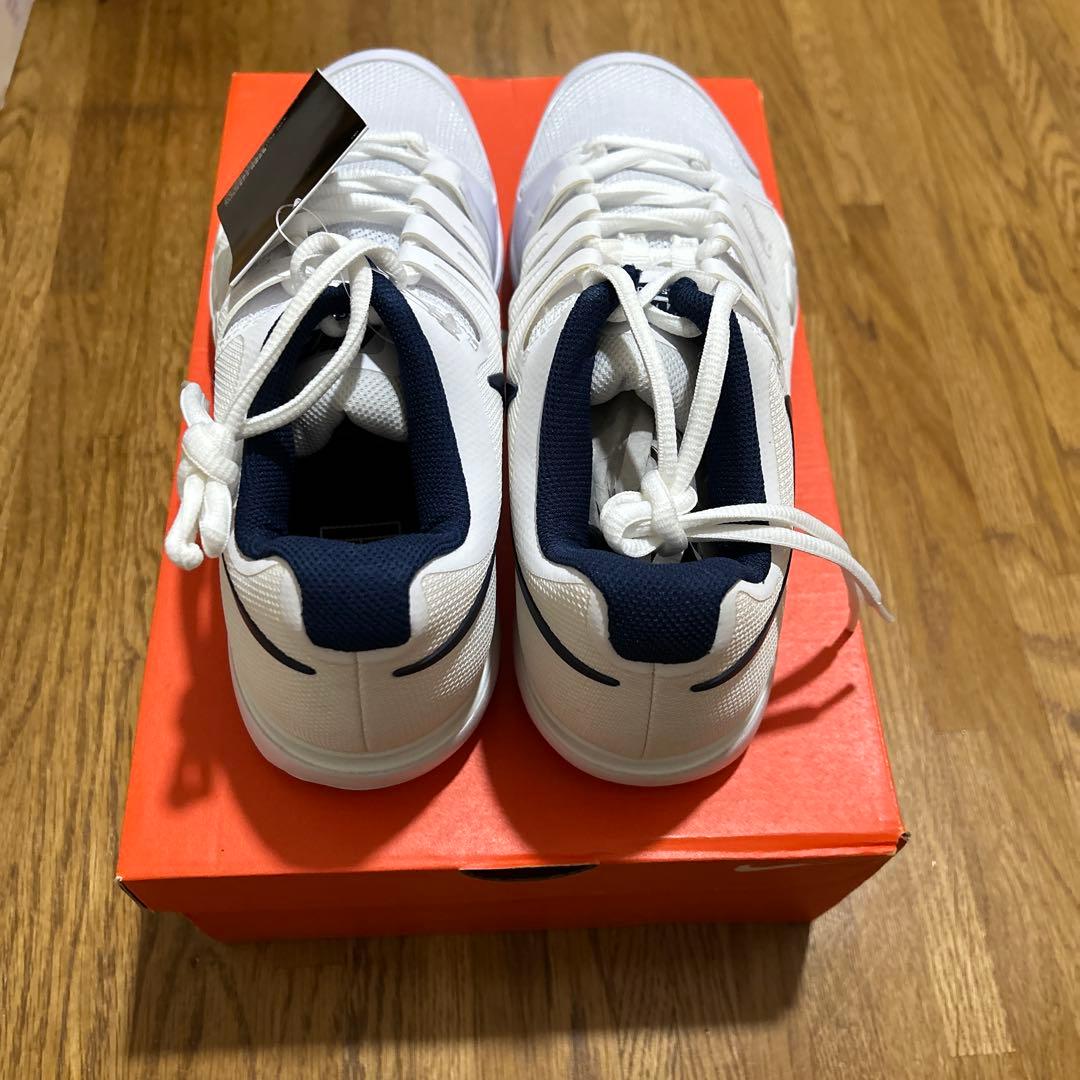 Nike テニスシューズ 631458-104 ホワイト/ネイビー