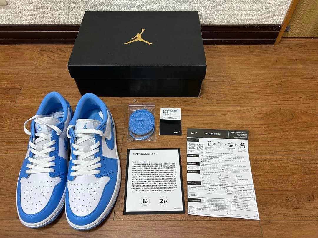 新品未使用 Nike AirJordan1LowGolf\"UNC\" 28cm