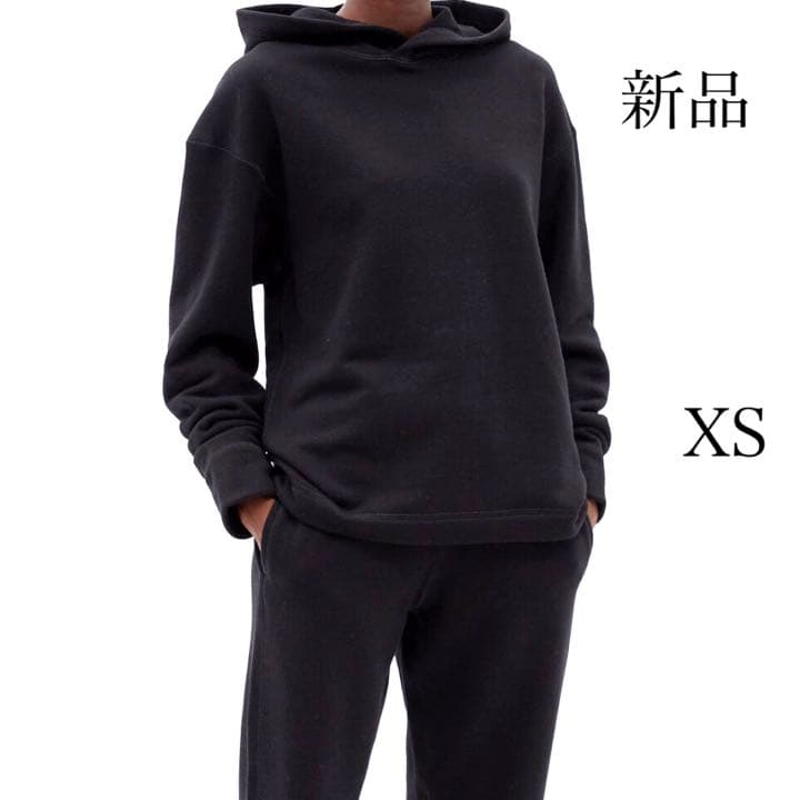 新品 The Row ザ ロウ ザロウ スウェット パーカー ブラック XS 黒