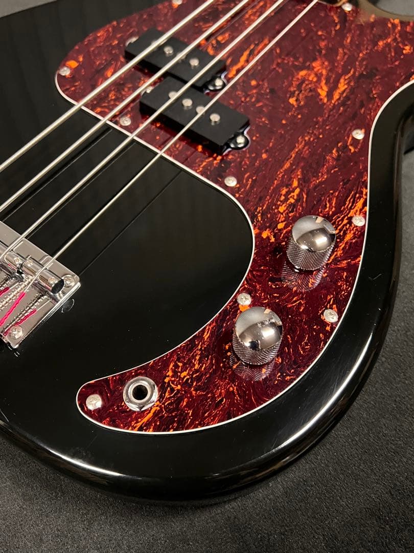 SELDER プレシジョンベースタイプ 黒 赤べっ甲柄 セルダー エレキ