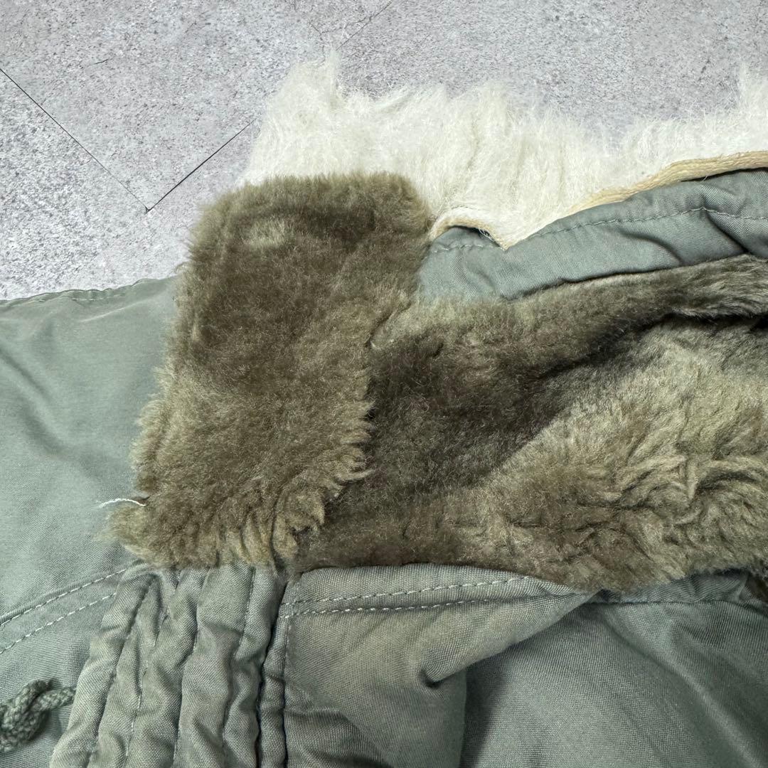 希少サイズ XXS 80s 米軍 官給品 N-3B セージグリーン ユニセックス