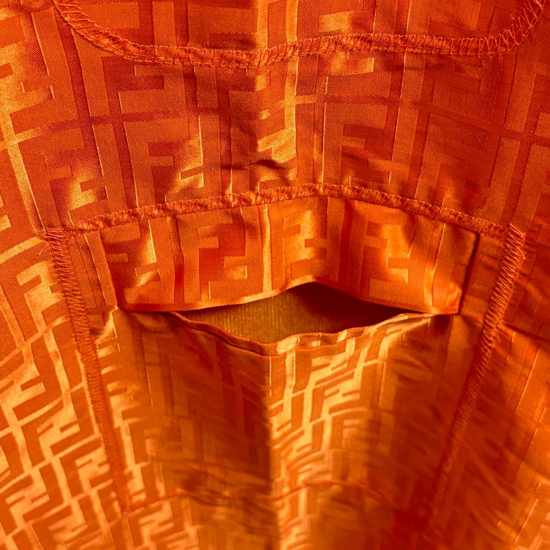 美品 FENDI ズッカ ナイロン ロングコート レア レディース