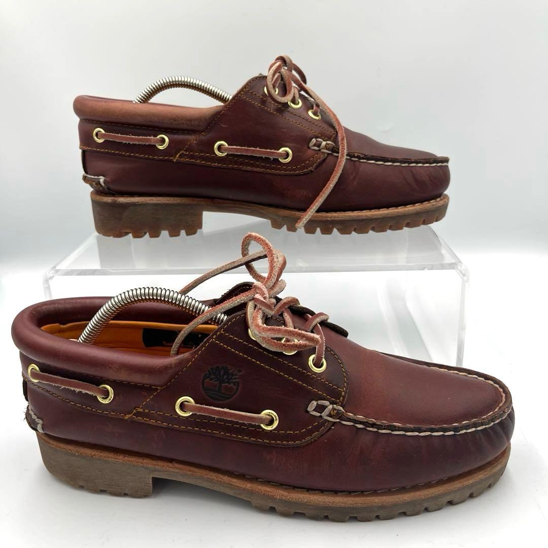 靴 Timberland 3eye classic lug Burgundy