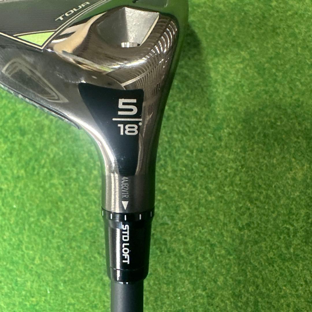 美品テーラーメイドQI35TOUR 5W 18°ディアマナブラックTM 60 S