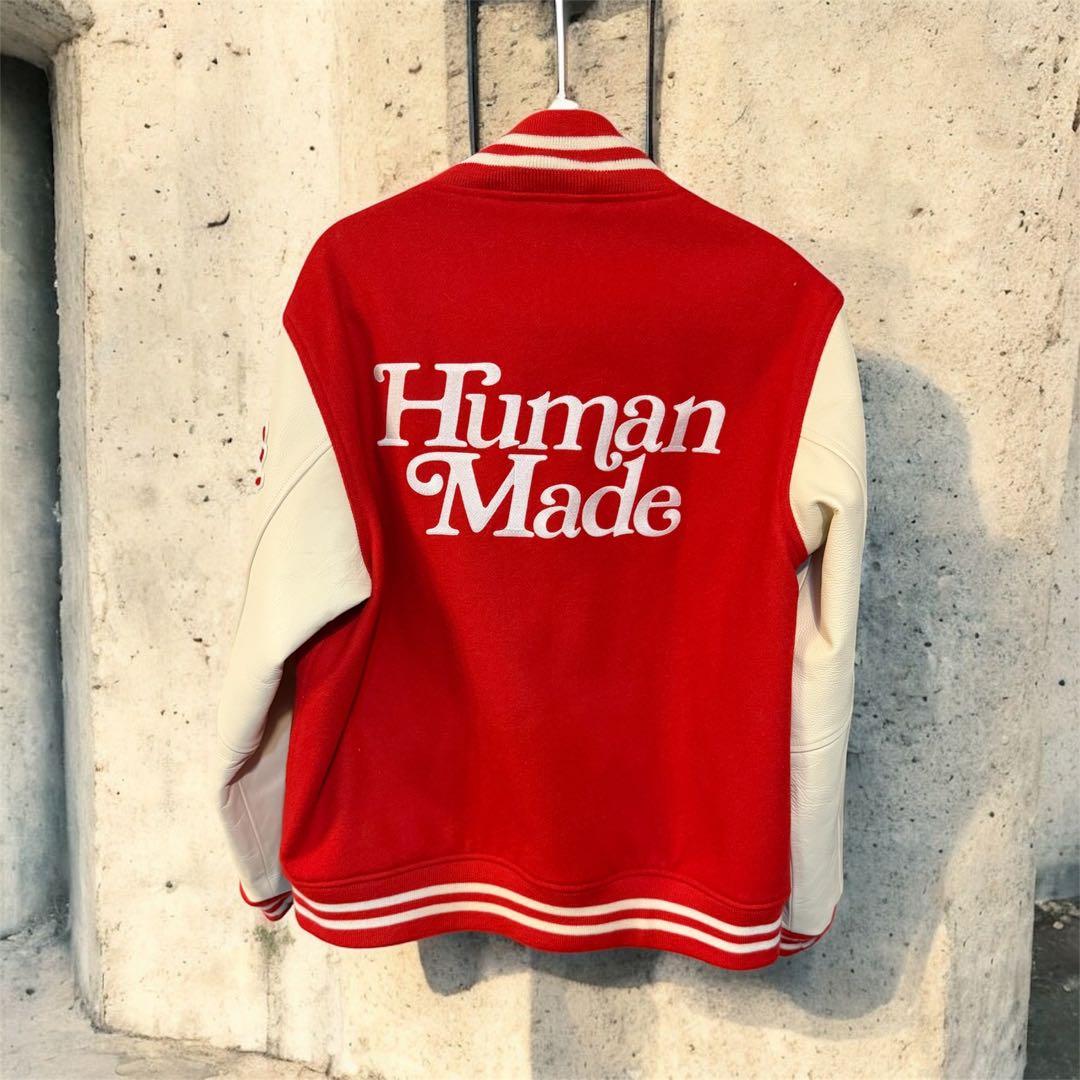 HUMAN MADE スタジャン Girls Don't Cry 赤　XL