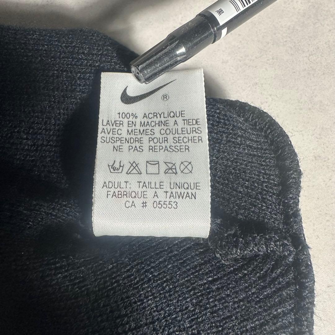 【弱虫王子】90s old NIKE ナイキ 白タグ ビーニー ニット帽