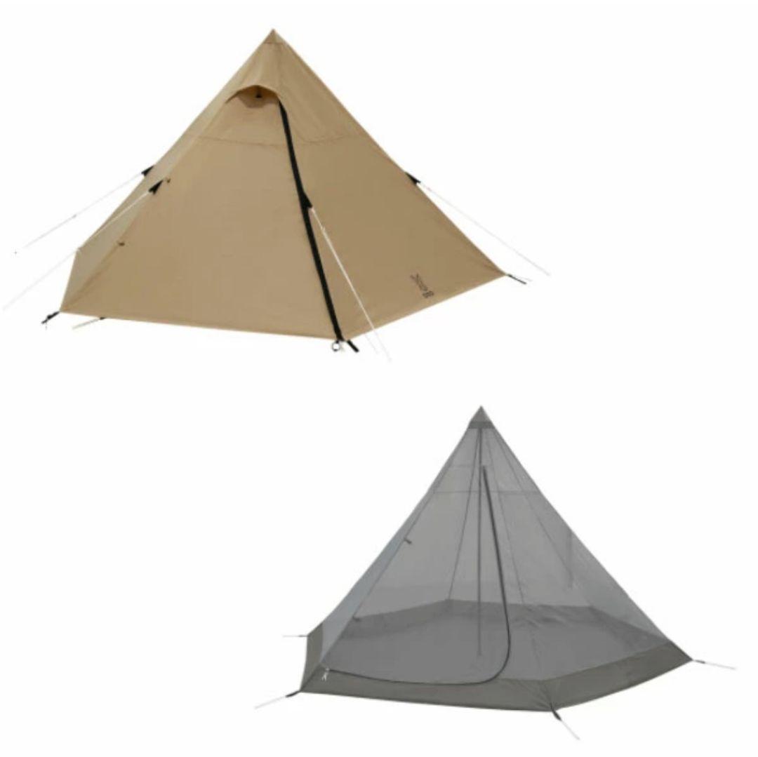 新品☆ ワンポールテント M (T5-47-TN)　ベージュ