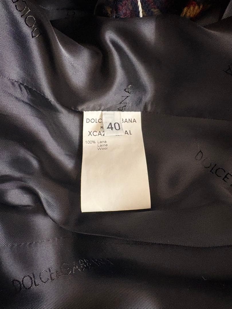 Dolce & Gabbana チェック柄コート