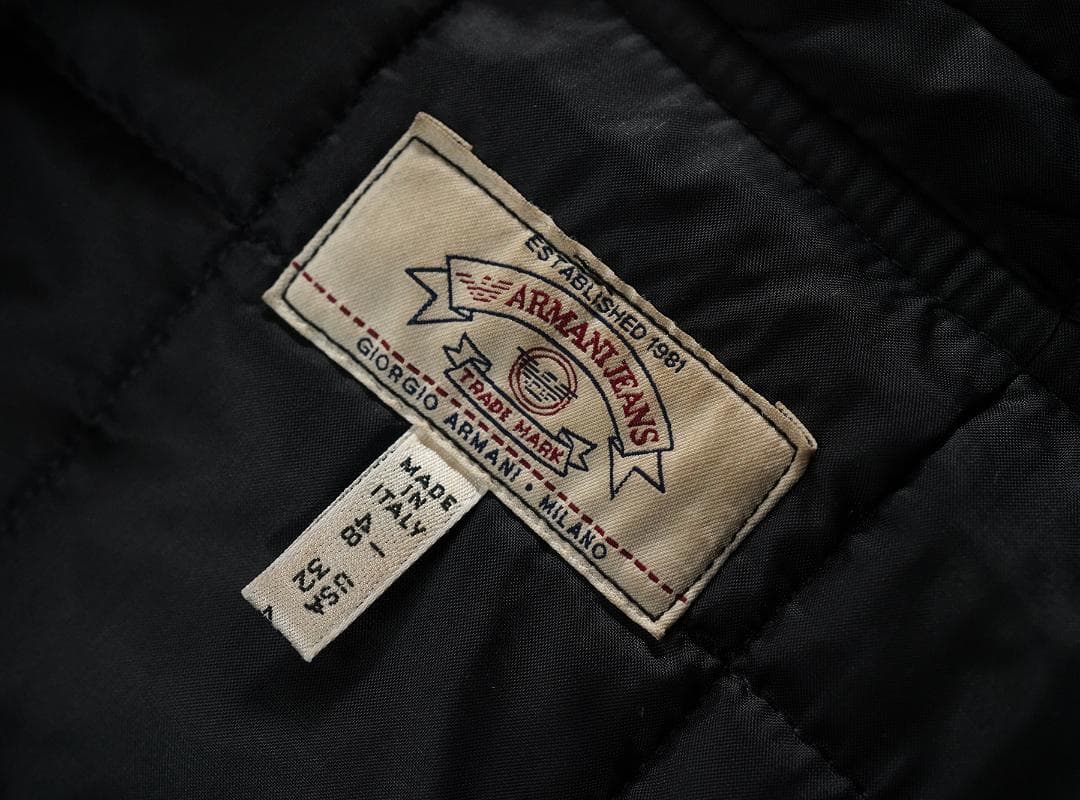 イタリア製 ARMANI JEANS デニム コート ライナー付き 48サイズ