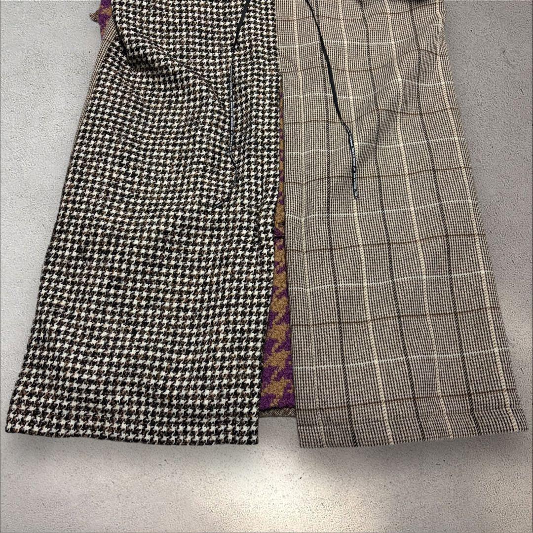 ジャケット・アウター NEWORDER Patchwork Soutien Collar Coat