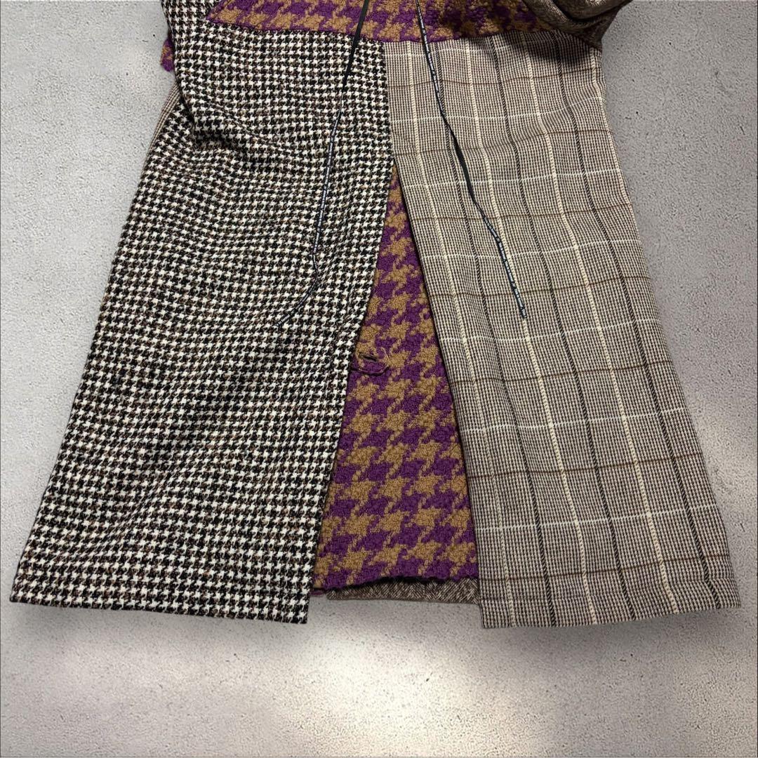 ジャケット・アウター NEWORDER Patchwork Soutien Collar Coat