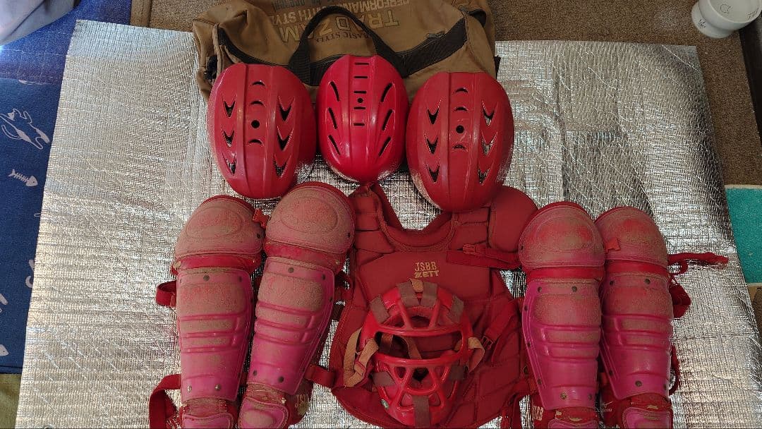 キャッチャー防具 一式 軟式少年用 楽天市場】【3連休も毎日出荷】 少年軟式用 キャッチャー防具 4点