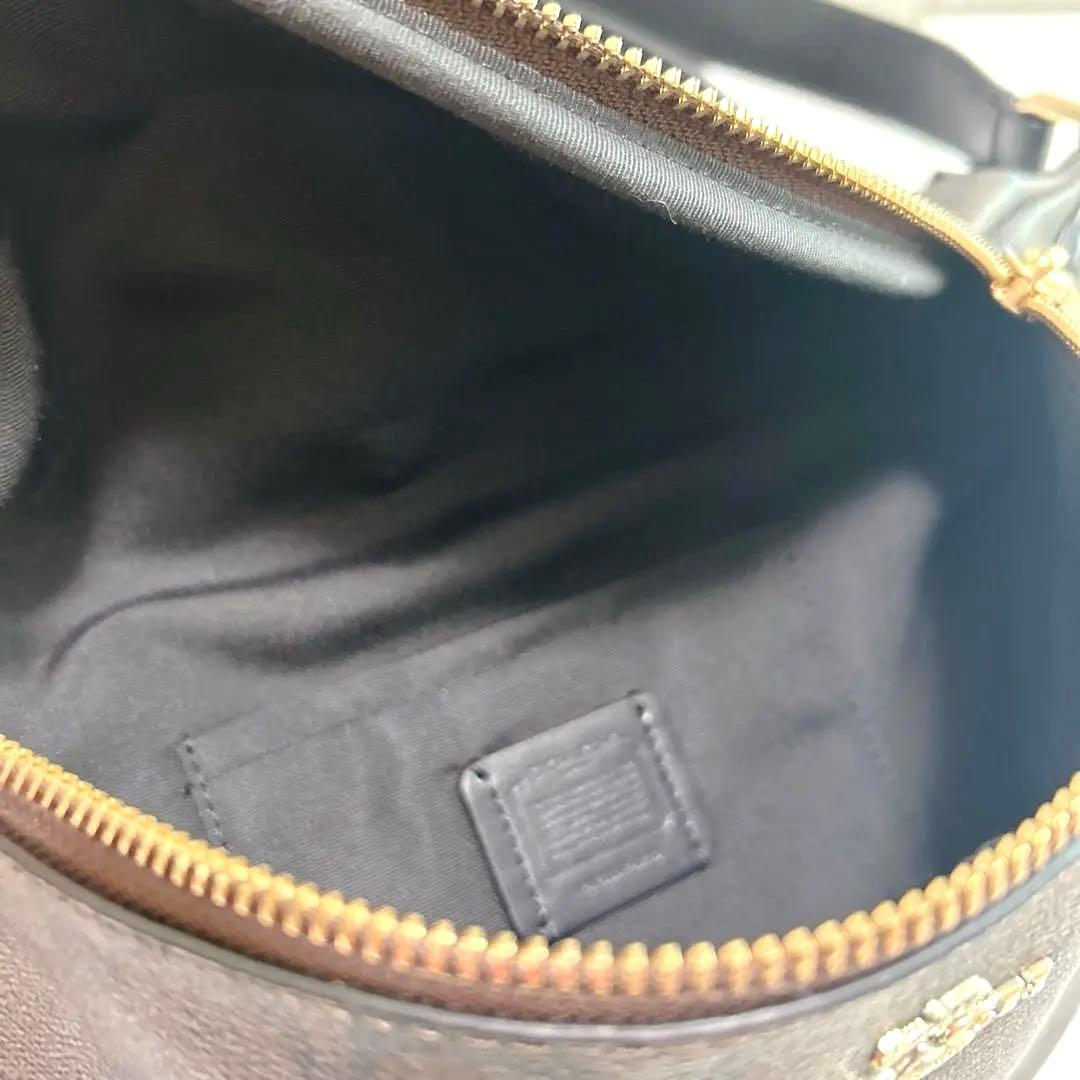 COACH ロゴ柄 ボディバッグ