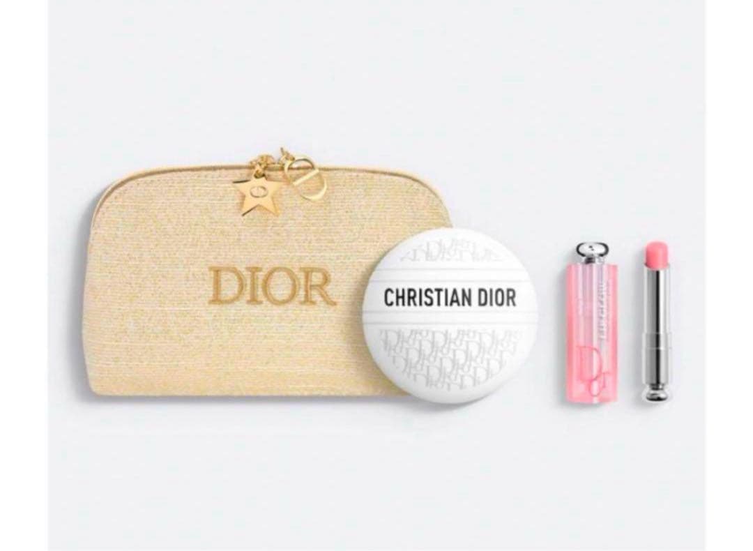 未使用・美品】Dior 限定ゴールドポーチセット ショッパーもあります