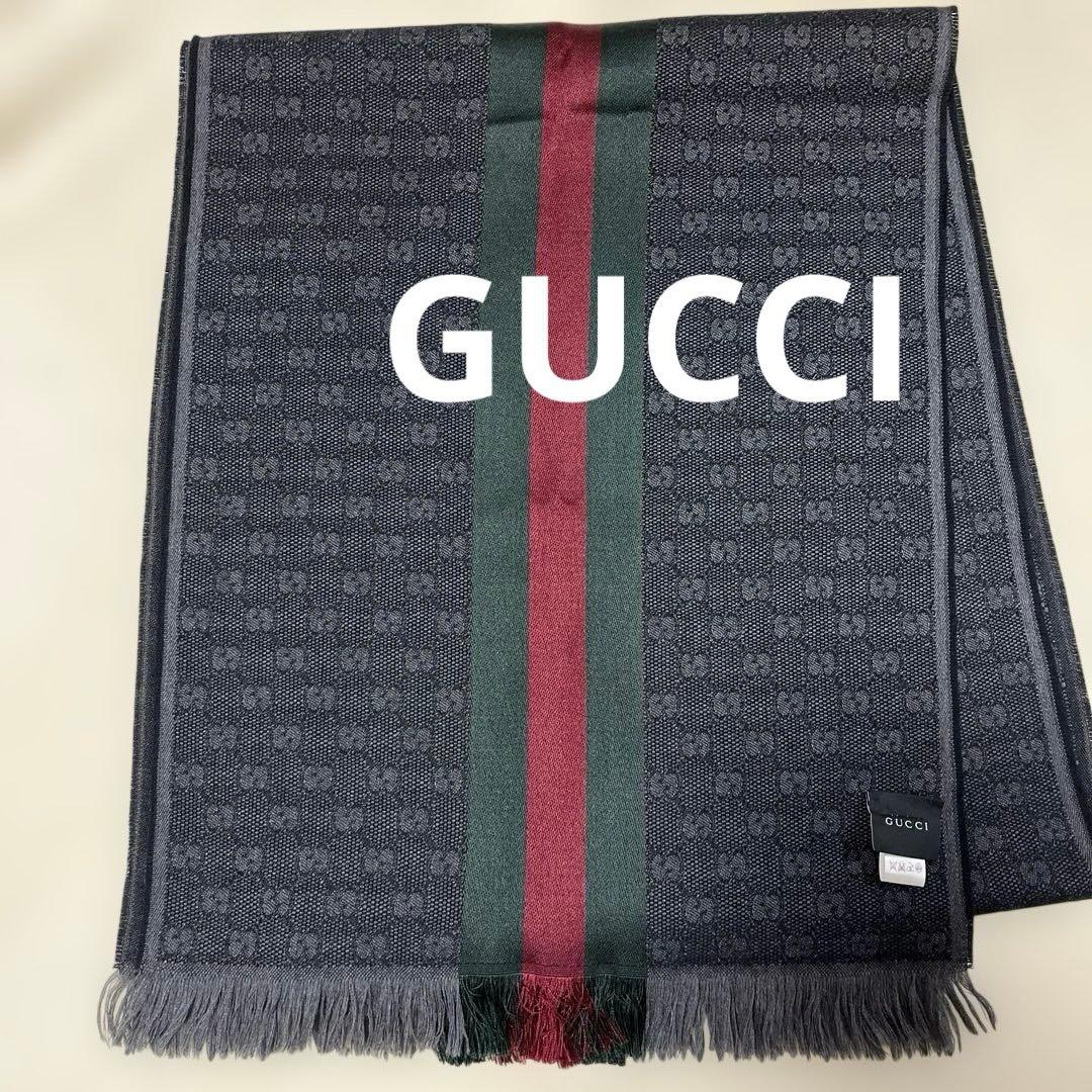 GUCCI マフラー シェリーライン 37×186cm - メルカリ