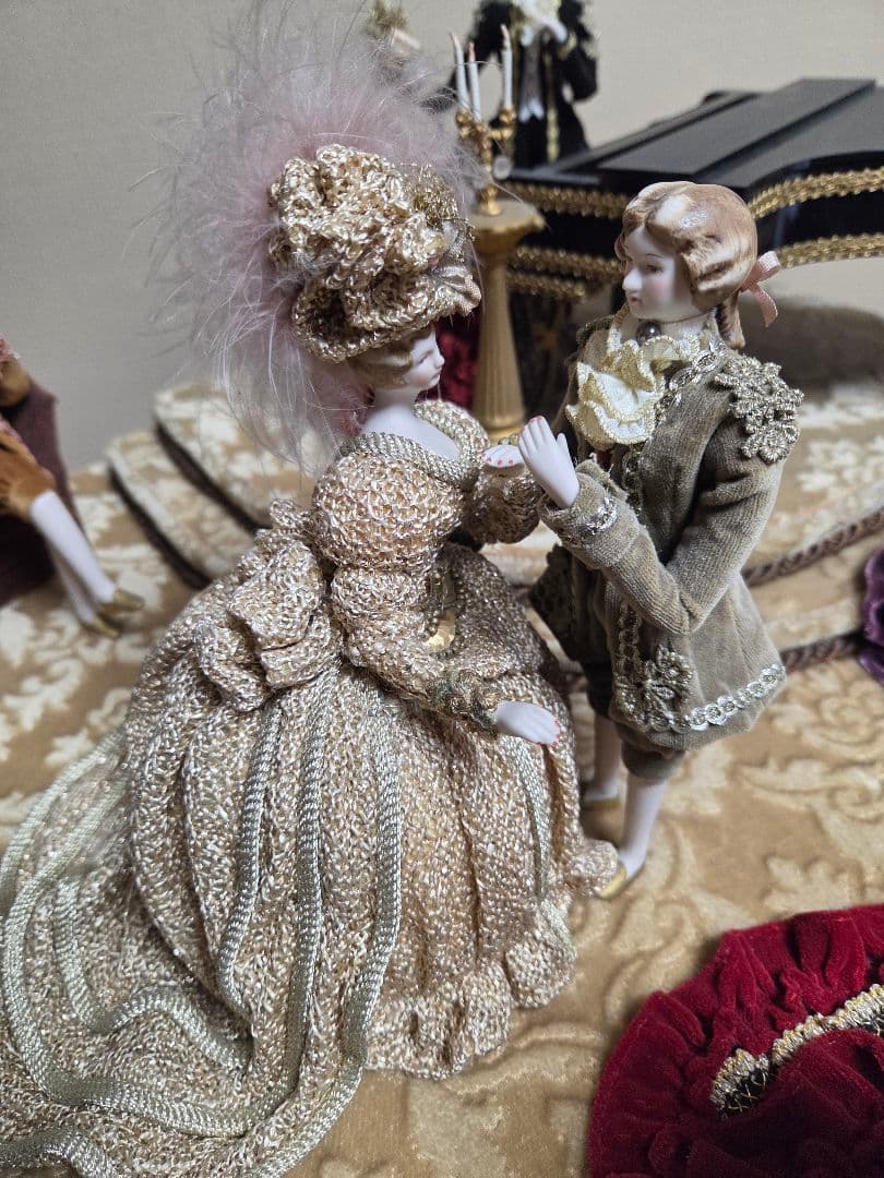 Ribbon Chic リボンシック ドールクロック人形 ヨーロッパ 舞踏会