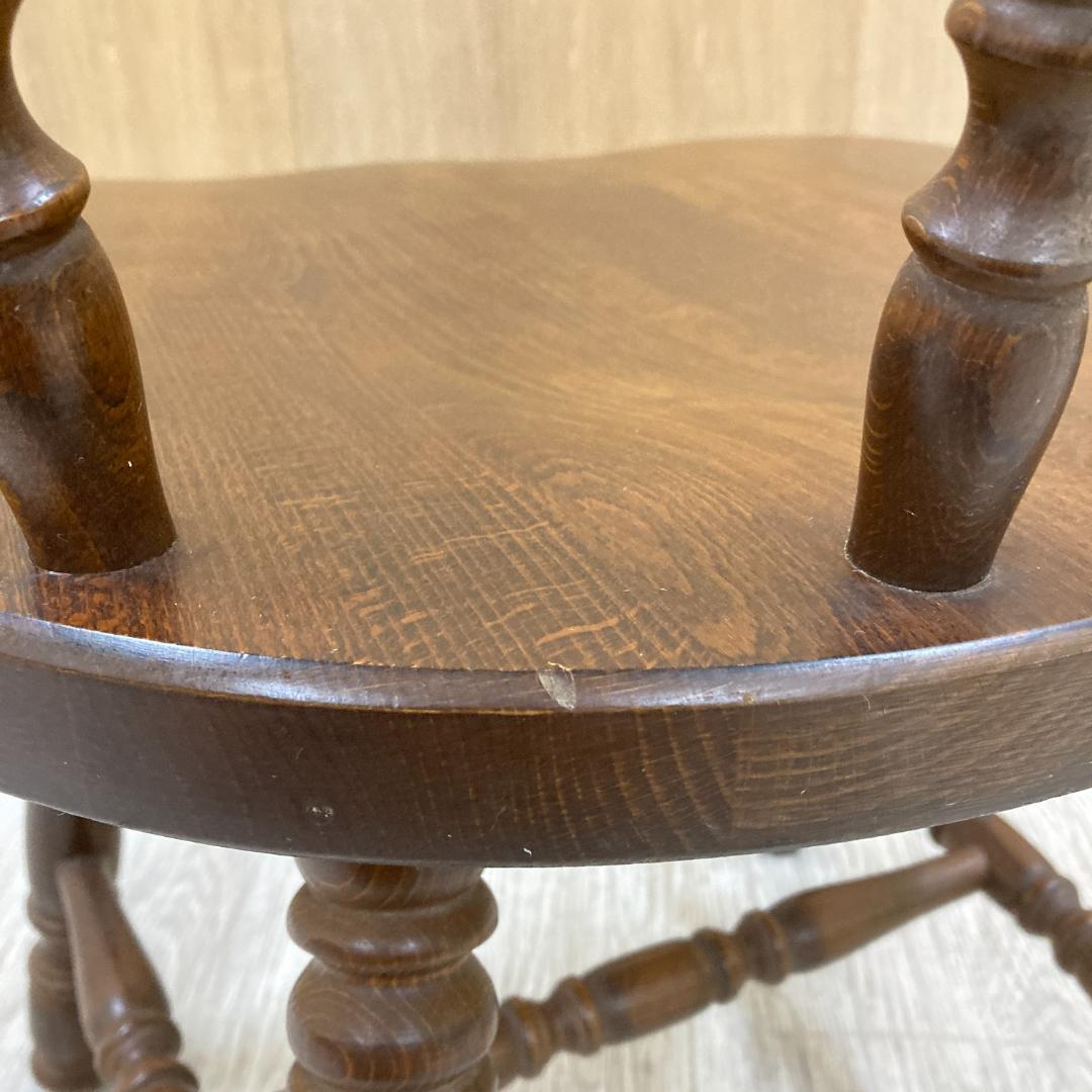 【飛騨産業】キツツキ　アームチェア　ダイニングチェア　椅子　木製　B