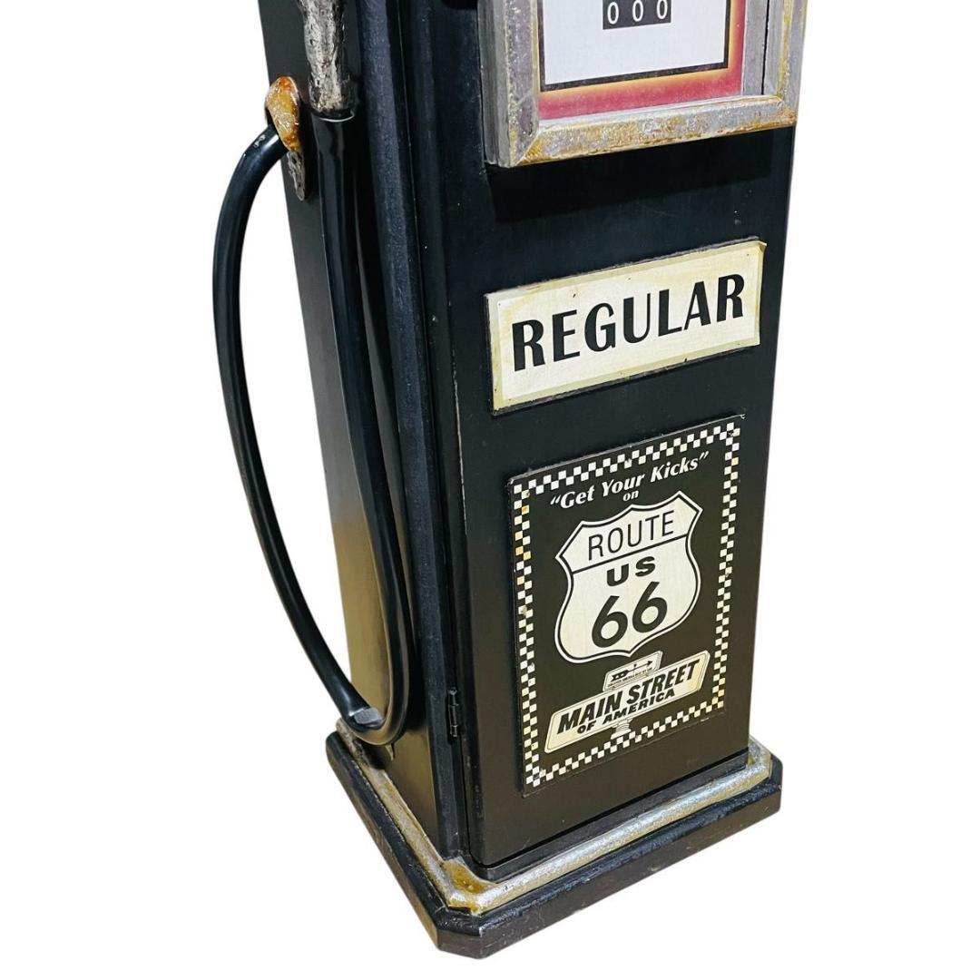 【アメリカン雑貨】ルート66 ガスポンプ CDタワー 小物棚 マルチキャビネット