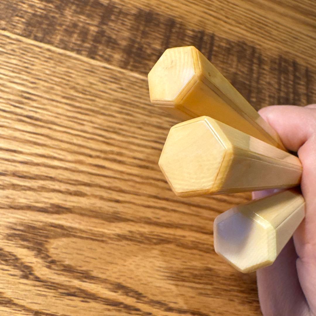 三味線　糸巻き　3本セット　天然素材