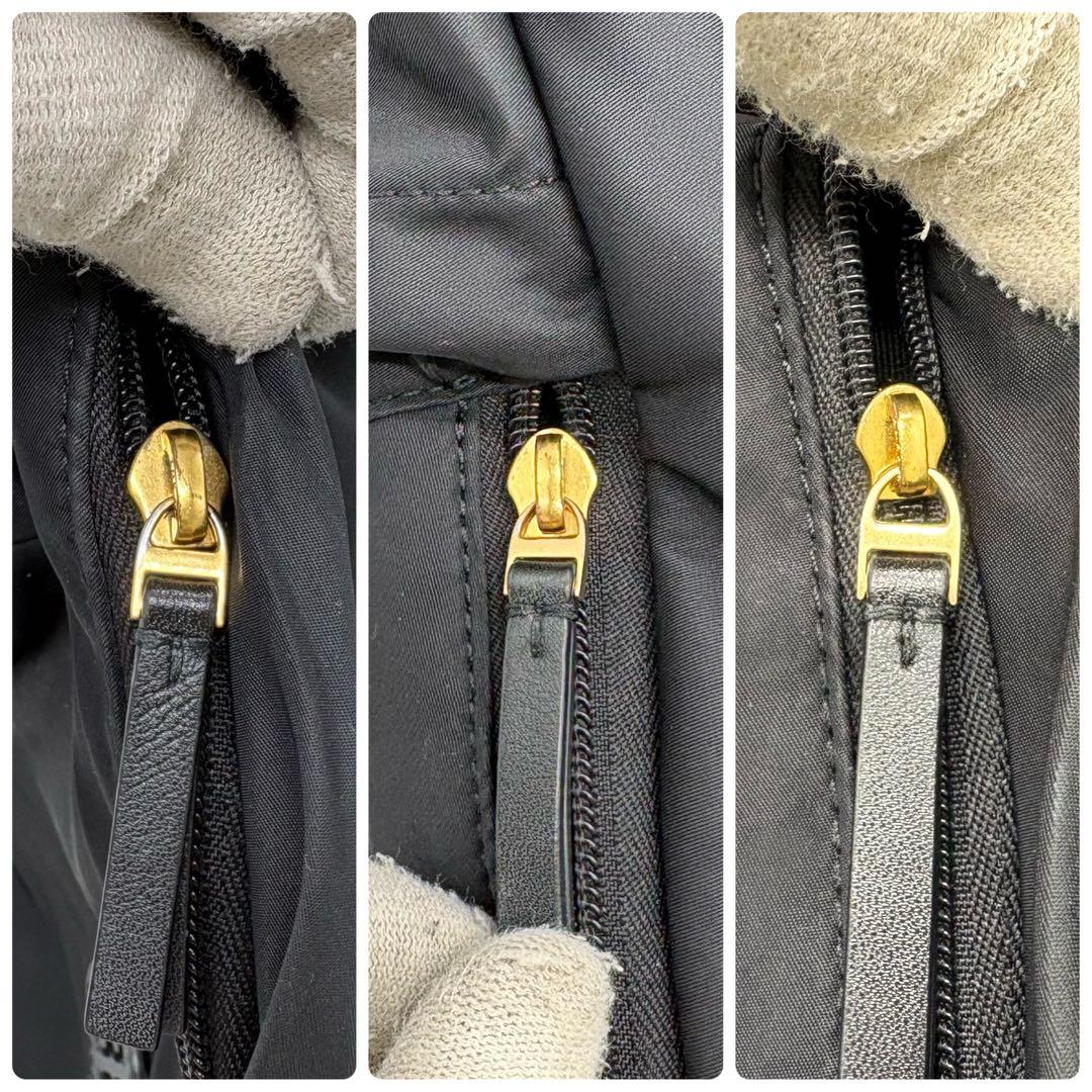 美品✨トリーバーチ リュックサック A4可 多収納 軽量 ナイロン ブラック