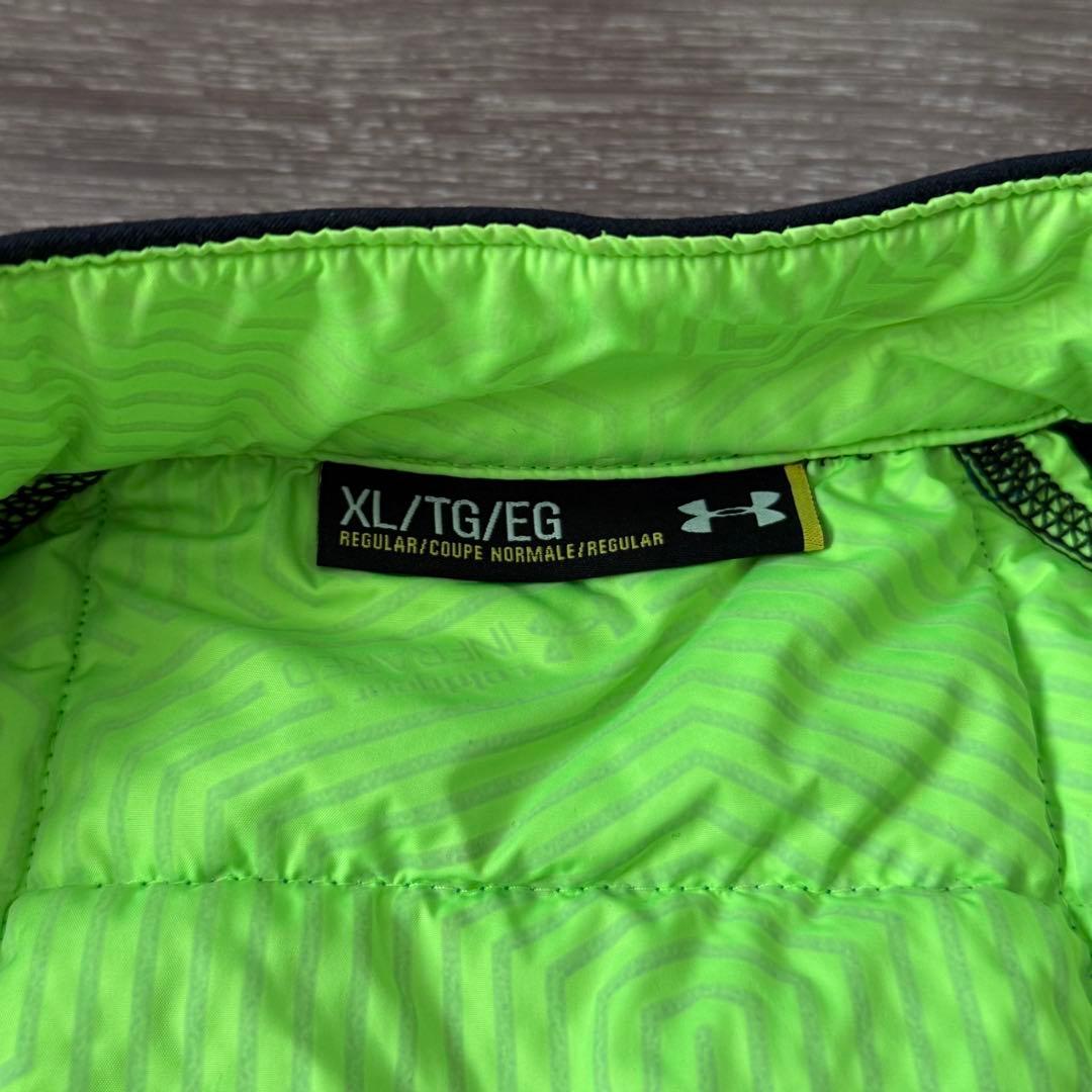 超美品 UA アンダーアーマー ゴルフウェア コールドギア 中綿ジャケット XL