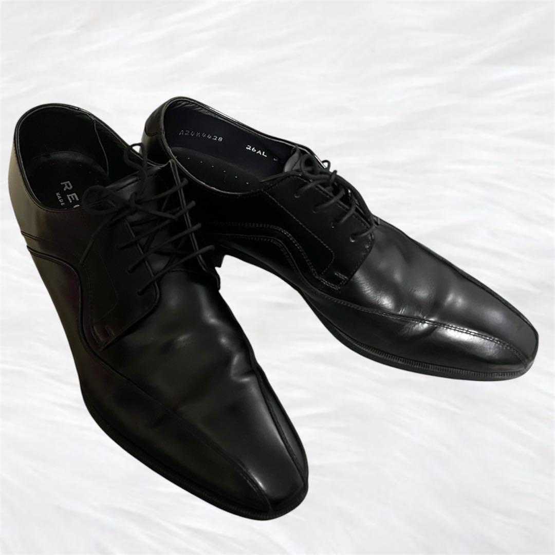 美品 リーガル REGAL 本革 ビジネス スワールトゥ 黒 25 メンズ - メルカリ