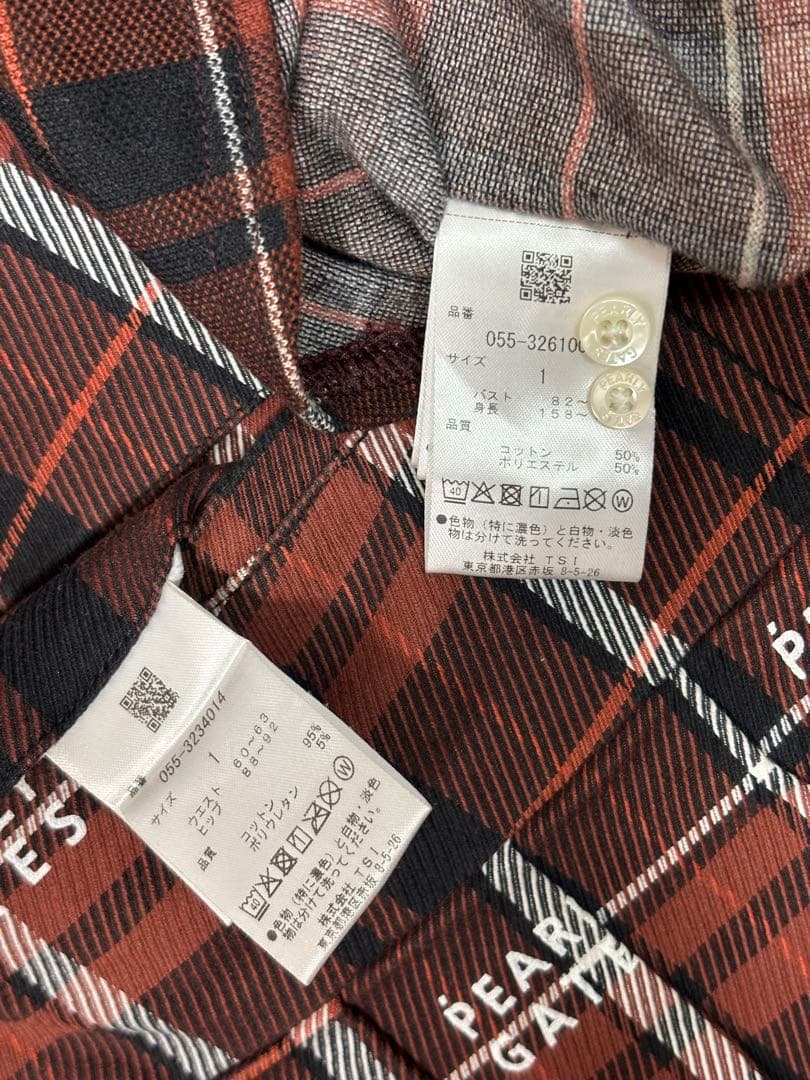 美品）パーリーゲイツ 、グレンチェック柄シリーズ、セットアップ