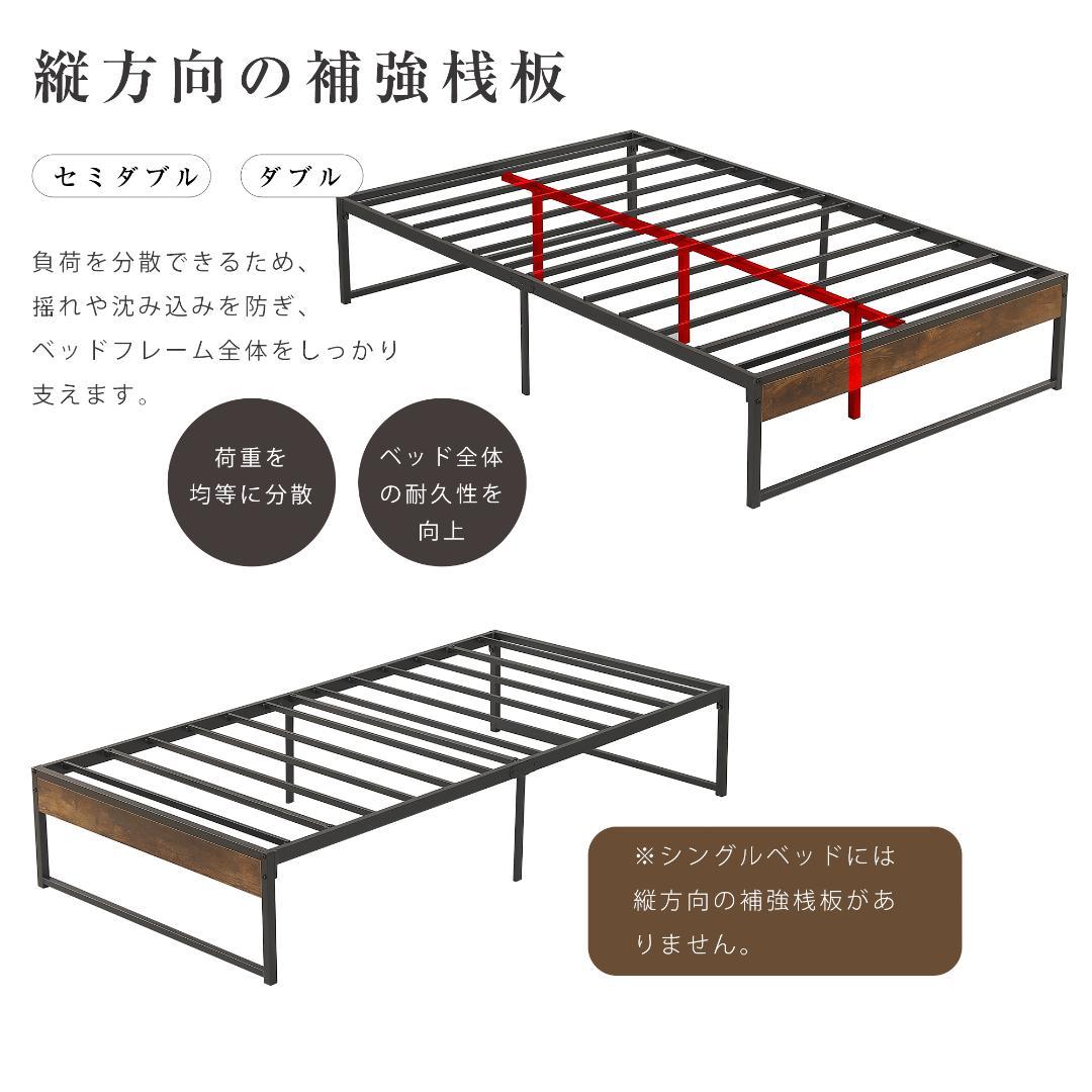 数量限定！超人気！ベッドフレーム パイプベッド【ダブル D】　WHITE