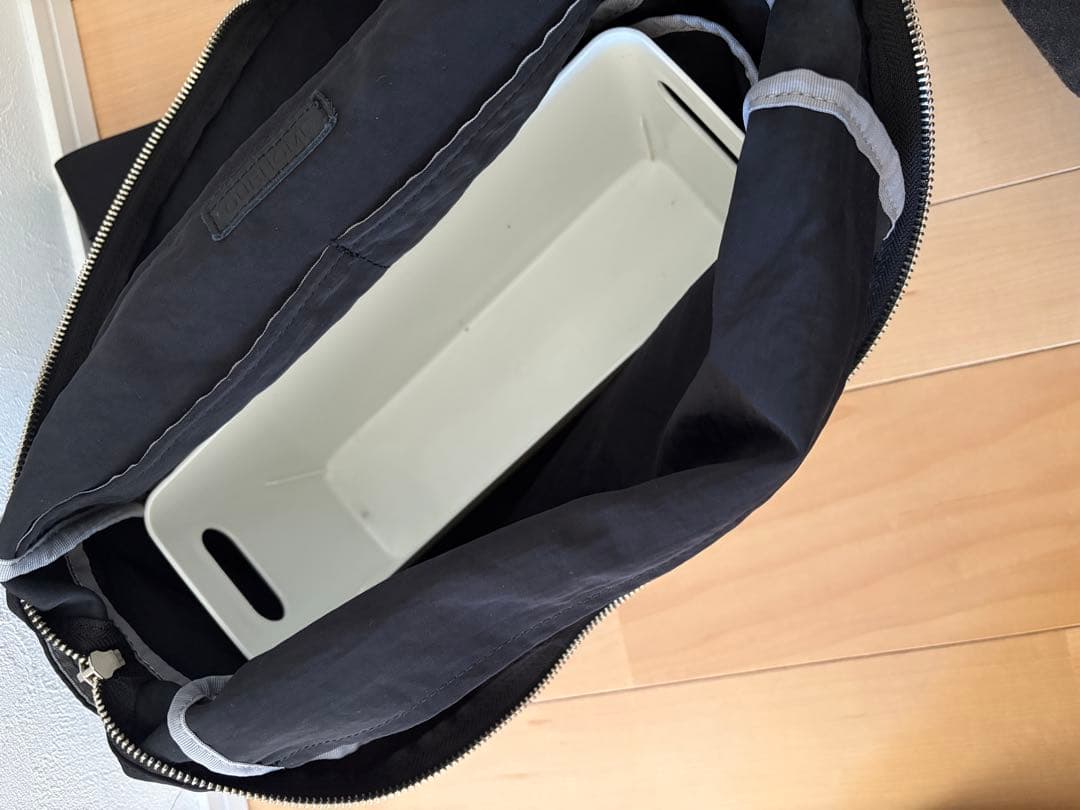 OUR レザー持ち手の2wayリュック