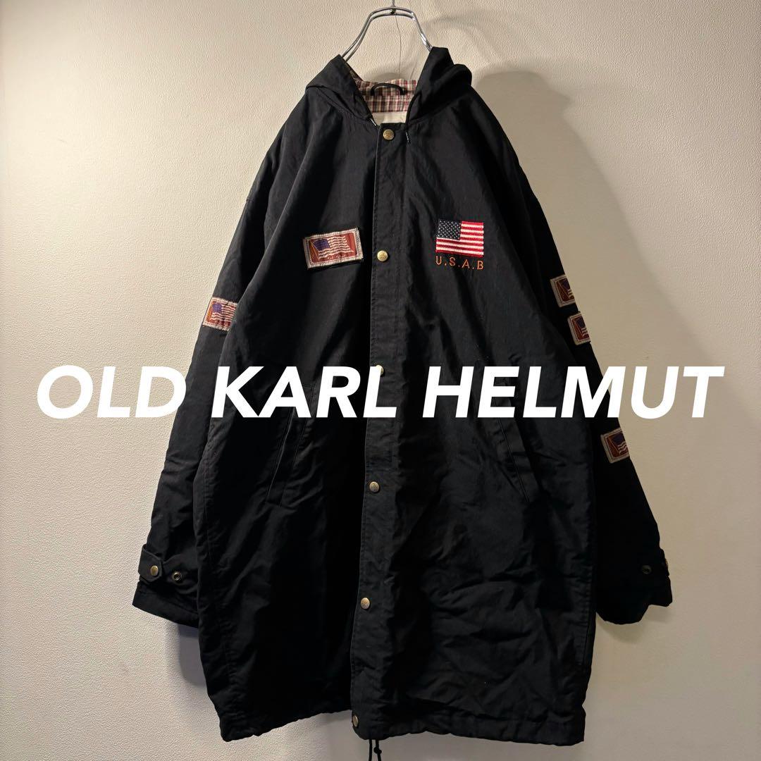 カームヘルム KARL HELMUT ワッペン 刺繍 オーバーサイズ コート