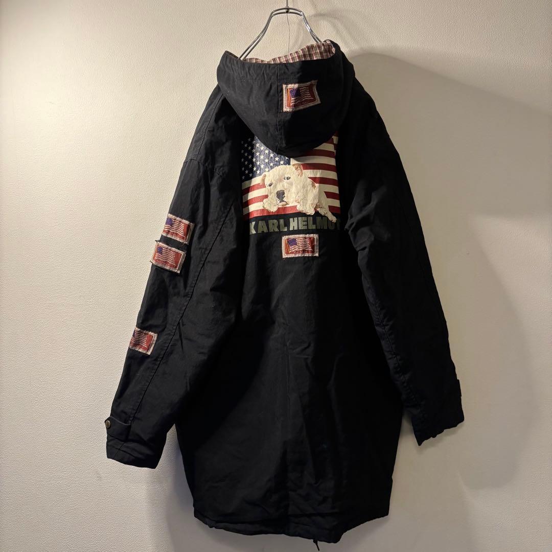 カームヘルム KARL HELMUT ワッペン 刺繍 オーバーサイズ コート