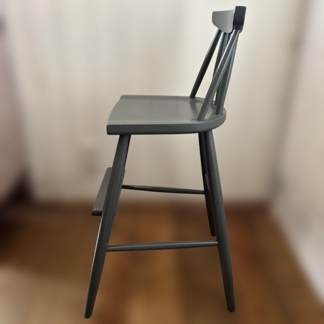 ベルメゾン　キッズ　ウィンザーチェア　チャコールグレー