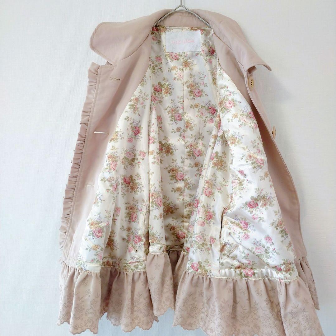 LIZ LISAリズリサ　ベージュ フリル ポンチョ トレンチコート風 姫系　Ｆ